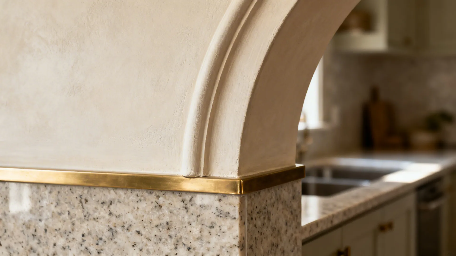 Soft Arch Pass-Through Above the Counter