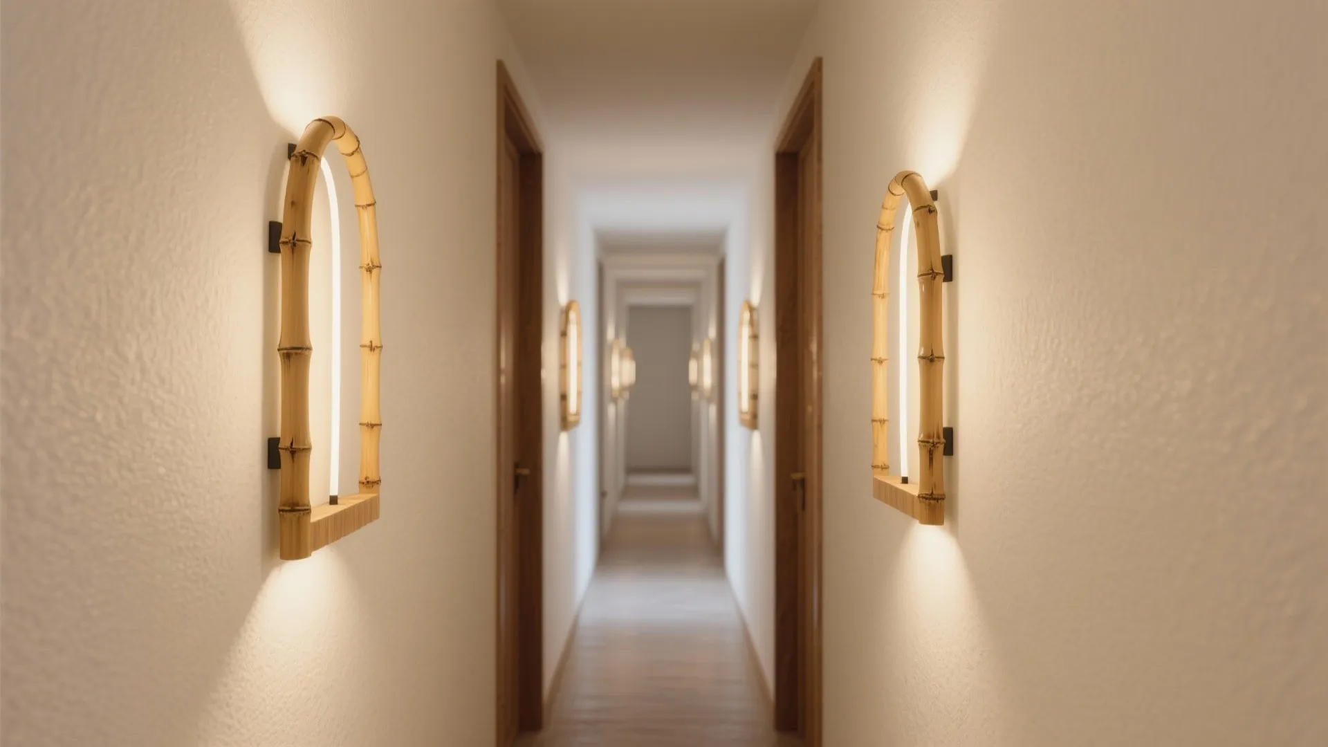 Slim Arched Forms That Hug Narrow Hallways