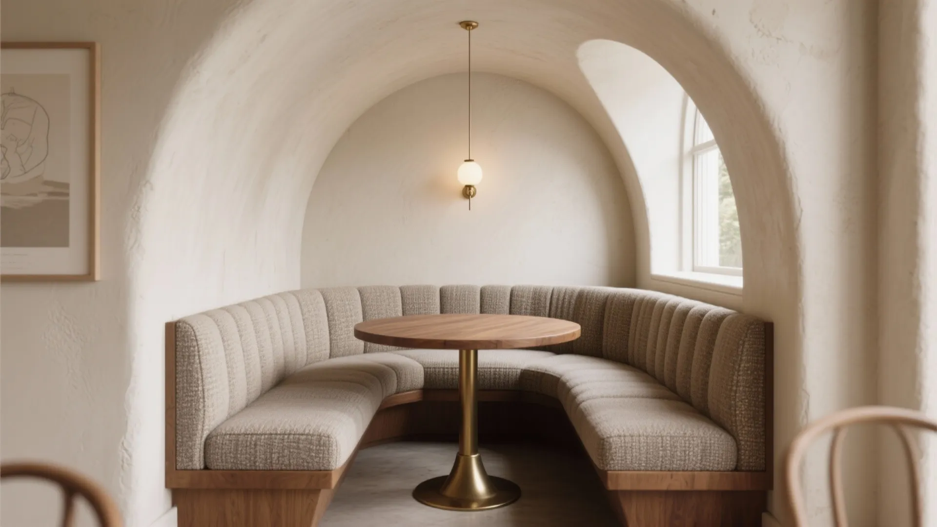 Arched Banquette: Cozy Curve for Conversation