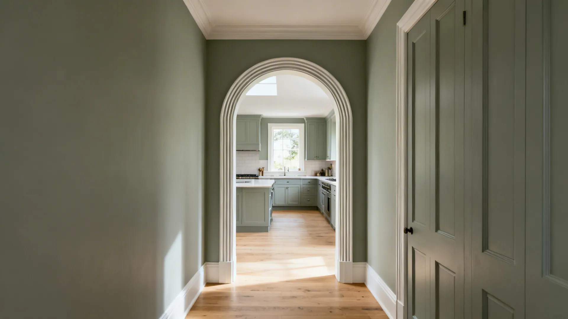 Arched Opening With Fluted Trim