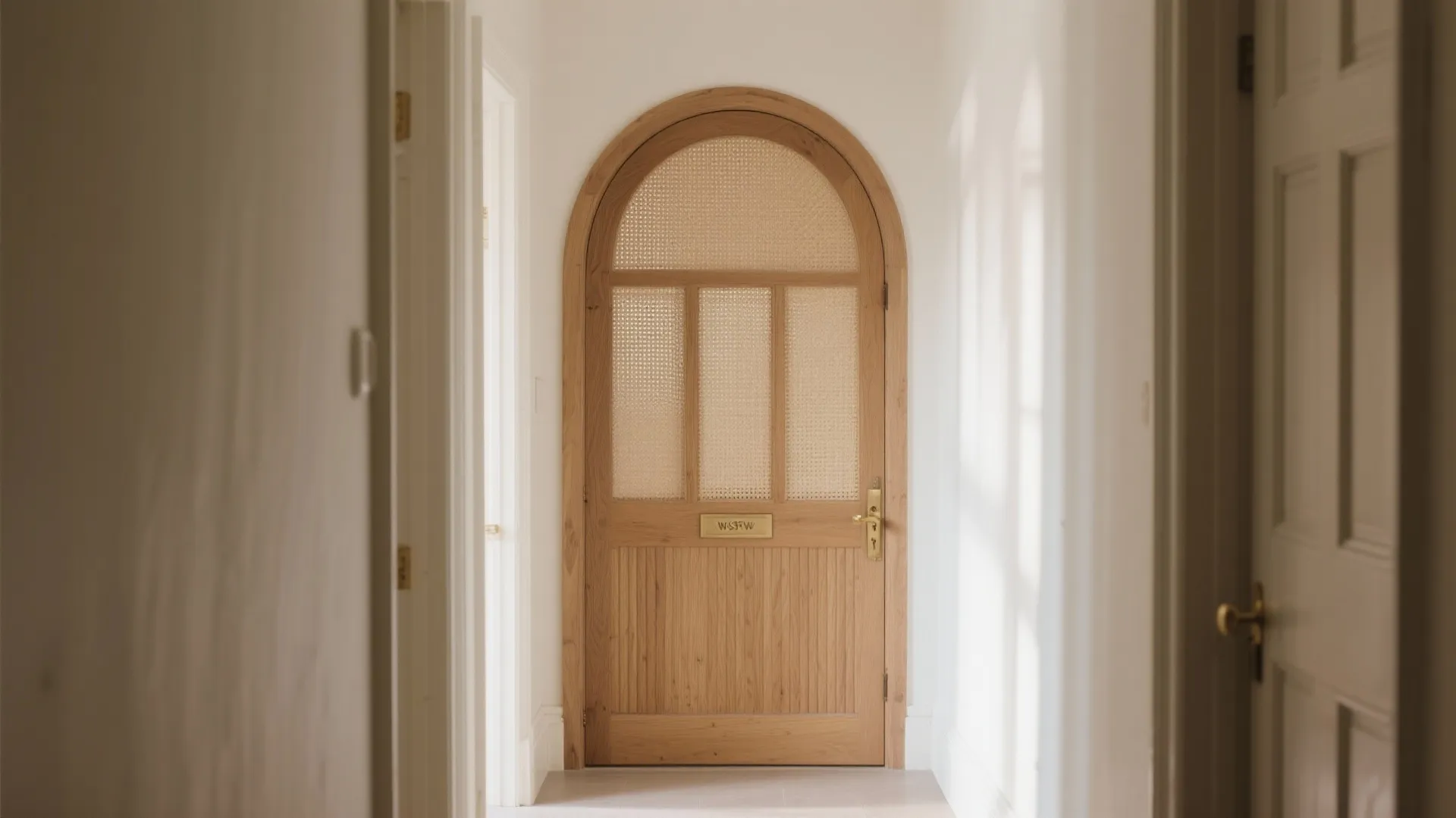 Arched Gates with Textured Panels
