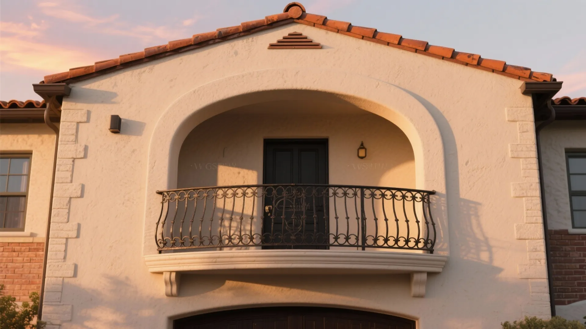 4) Arched Masonry with Fine Ironwork
