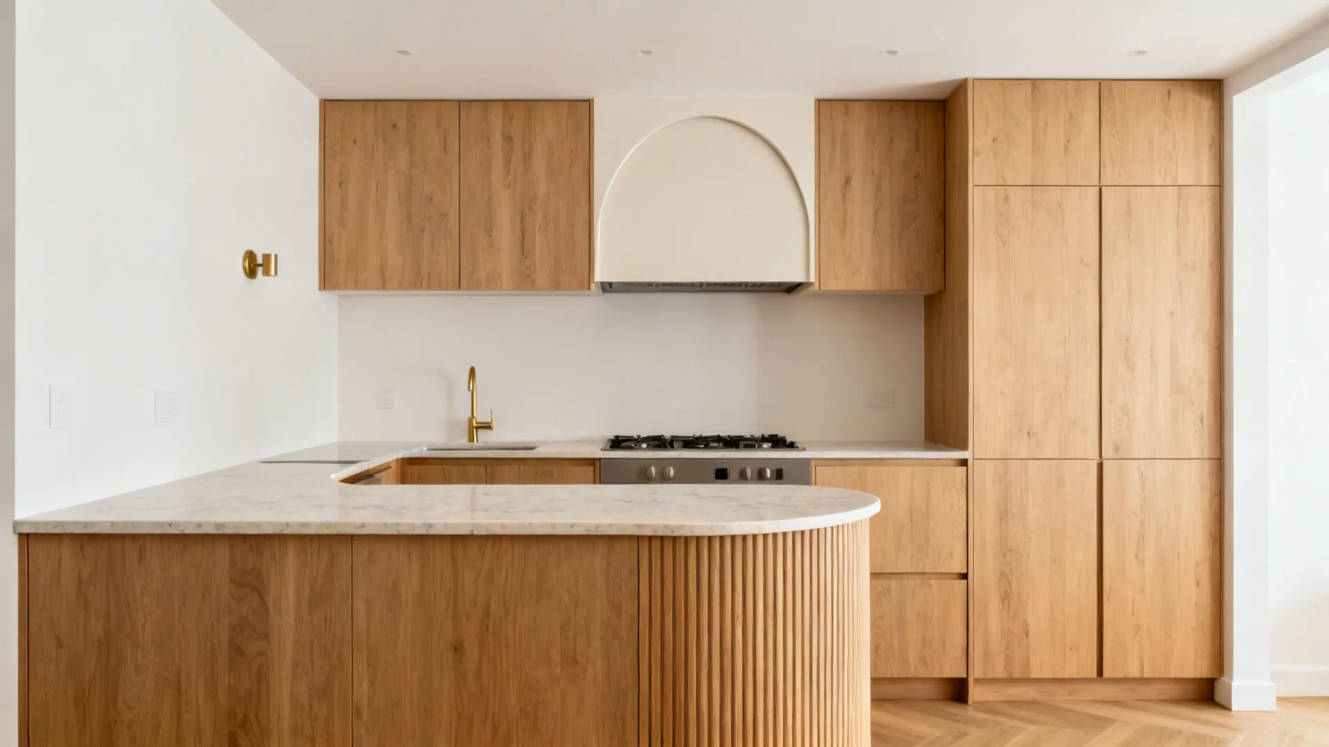 Arched Island End or Range Hood Shroud