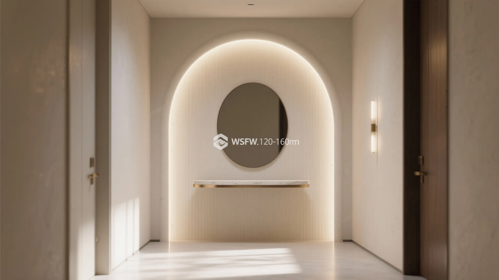 Arched Feature with Microtexture Finish