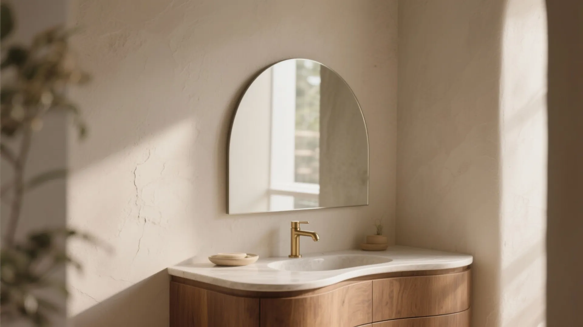 Arched Mirrors and Curved Details