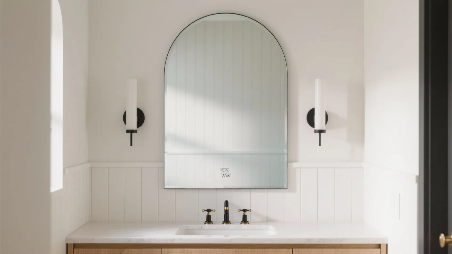 Arched Mirror for Soft Lines and Height