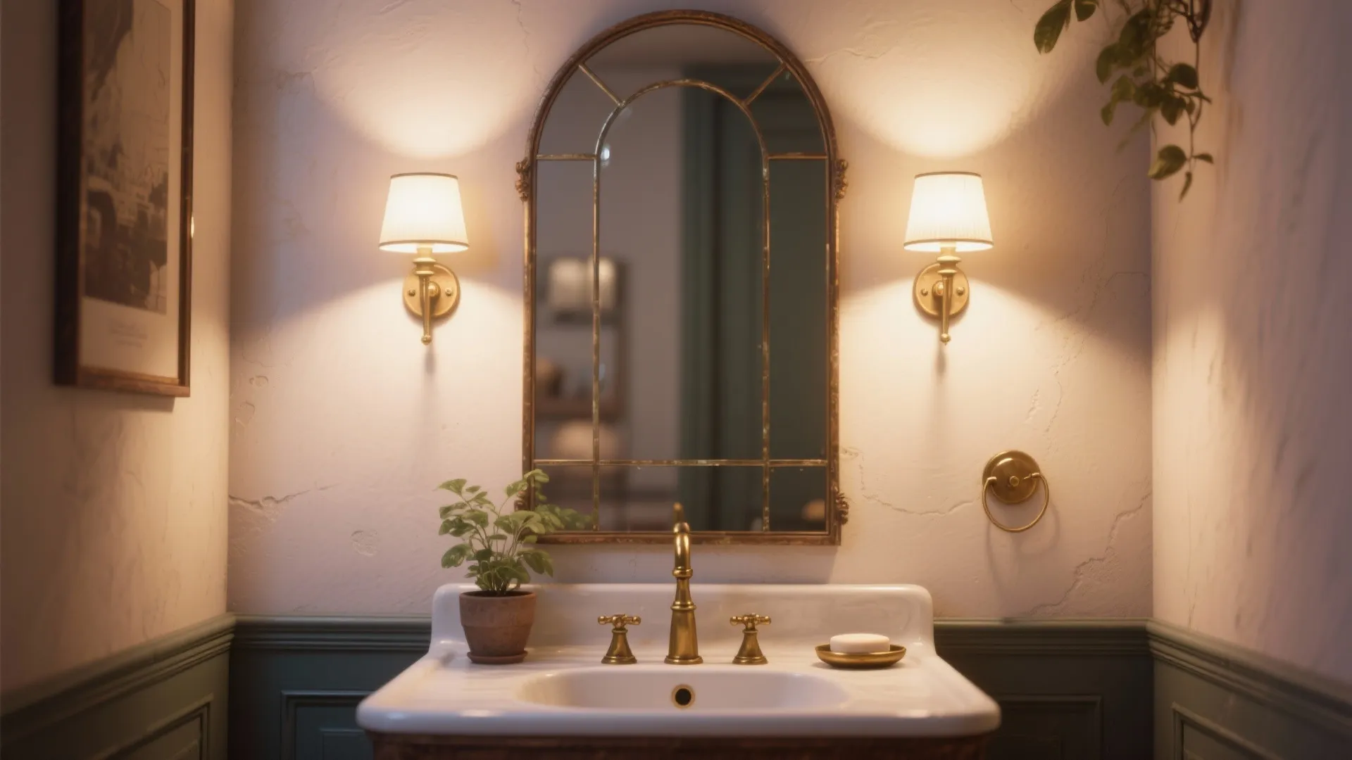 5. Mirrors, lighting and petite accents