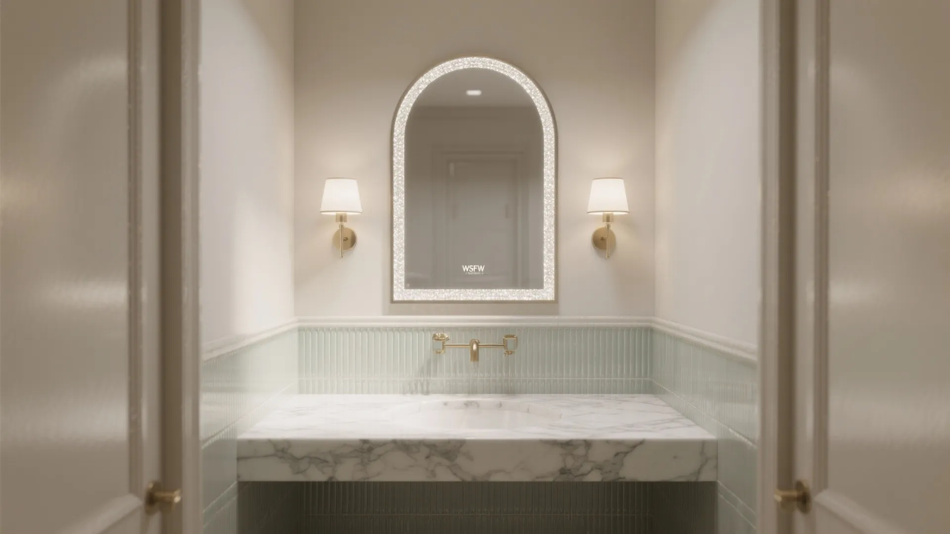 Mirror Play and Subtle Shine for a Larger Feel