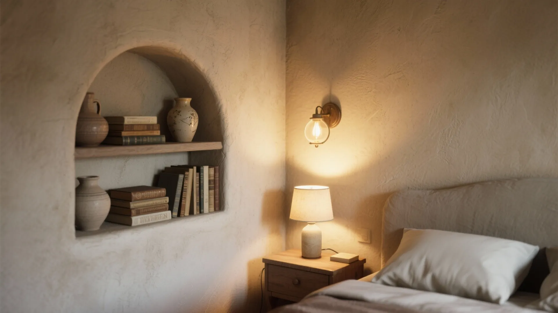 5. Arched Niches and Soft, Layered Lighting