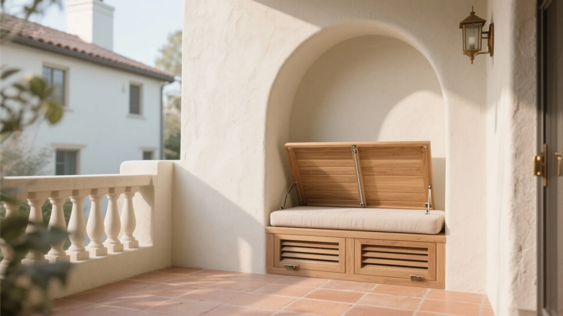 Arched Niche Seating and Storage