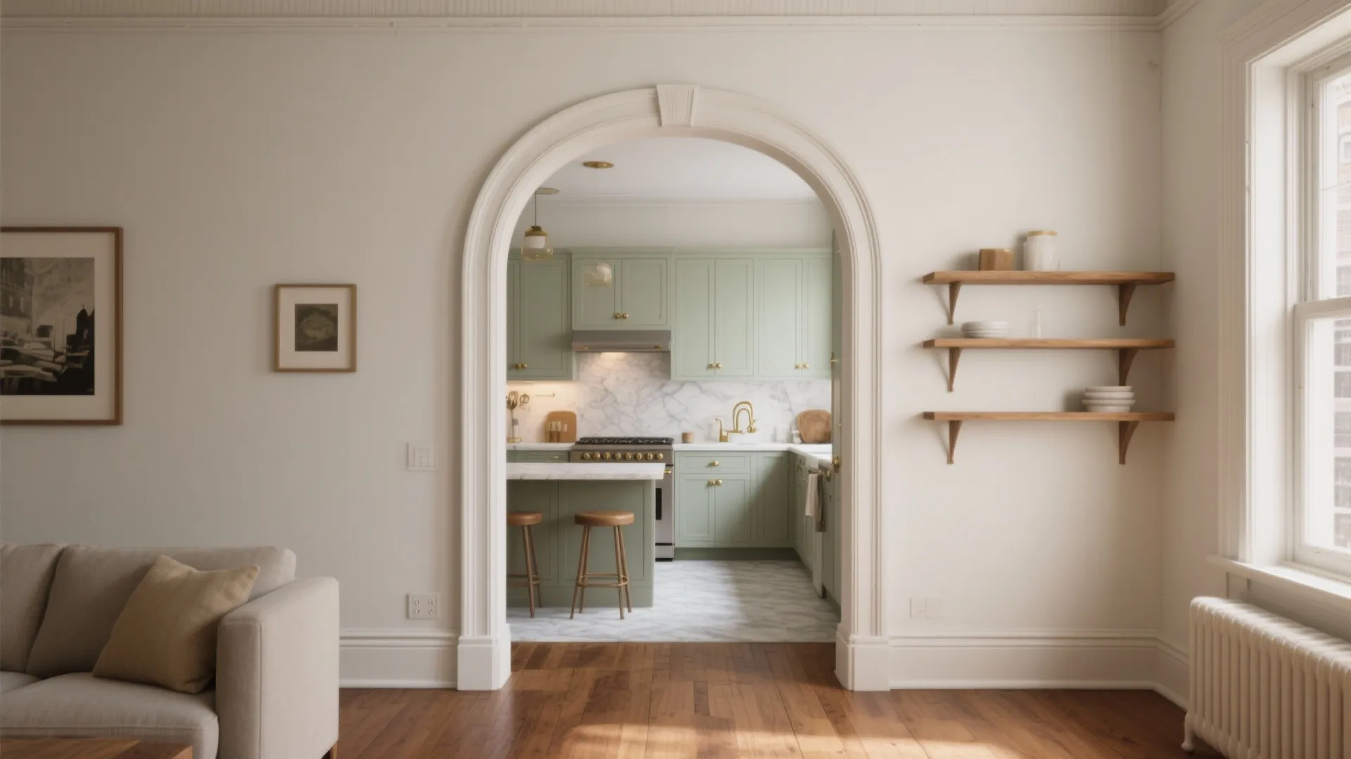 Widened Doorway or Arch Opening for Character