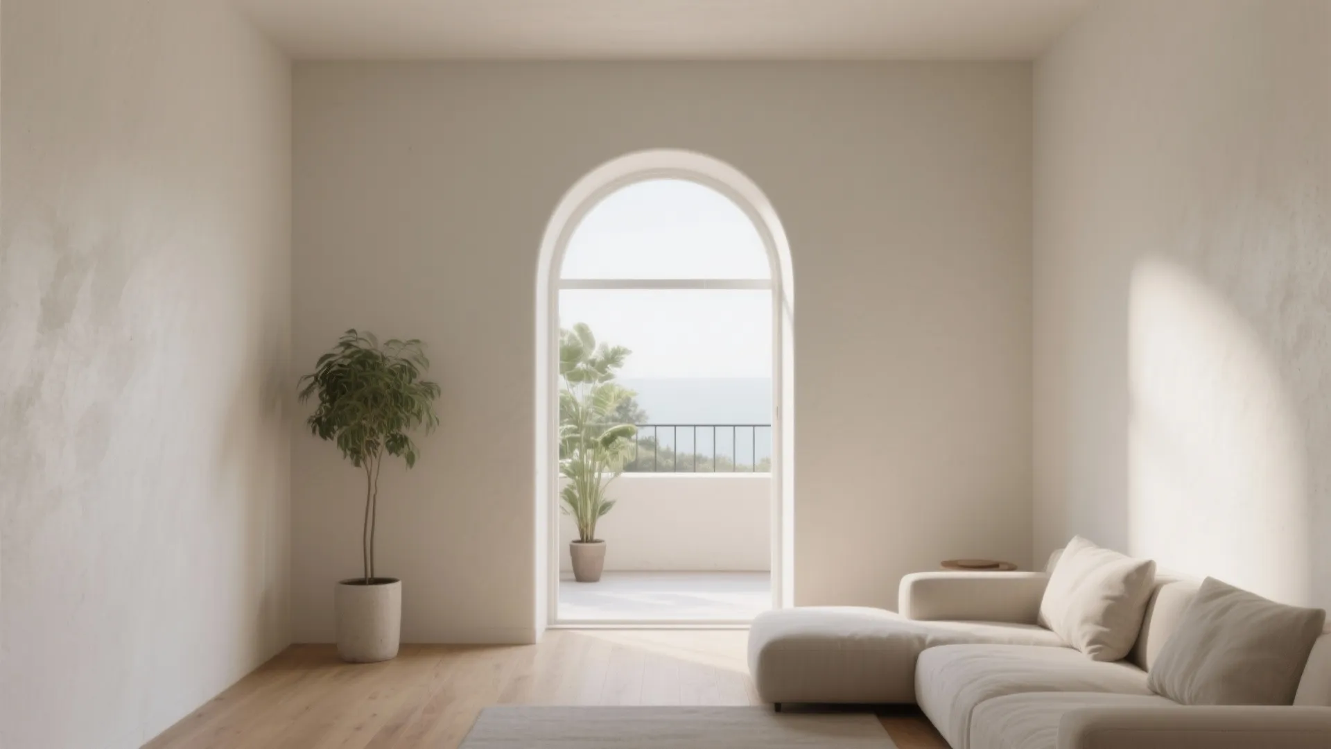 Minimalist Arched Opening That Amplifies Light