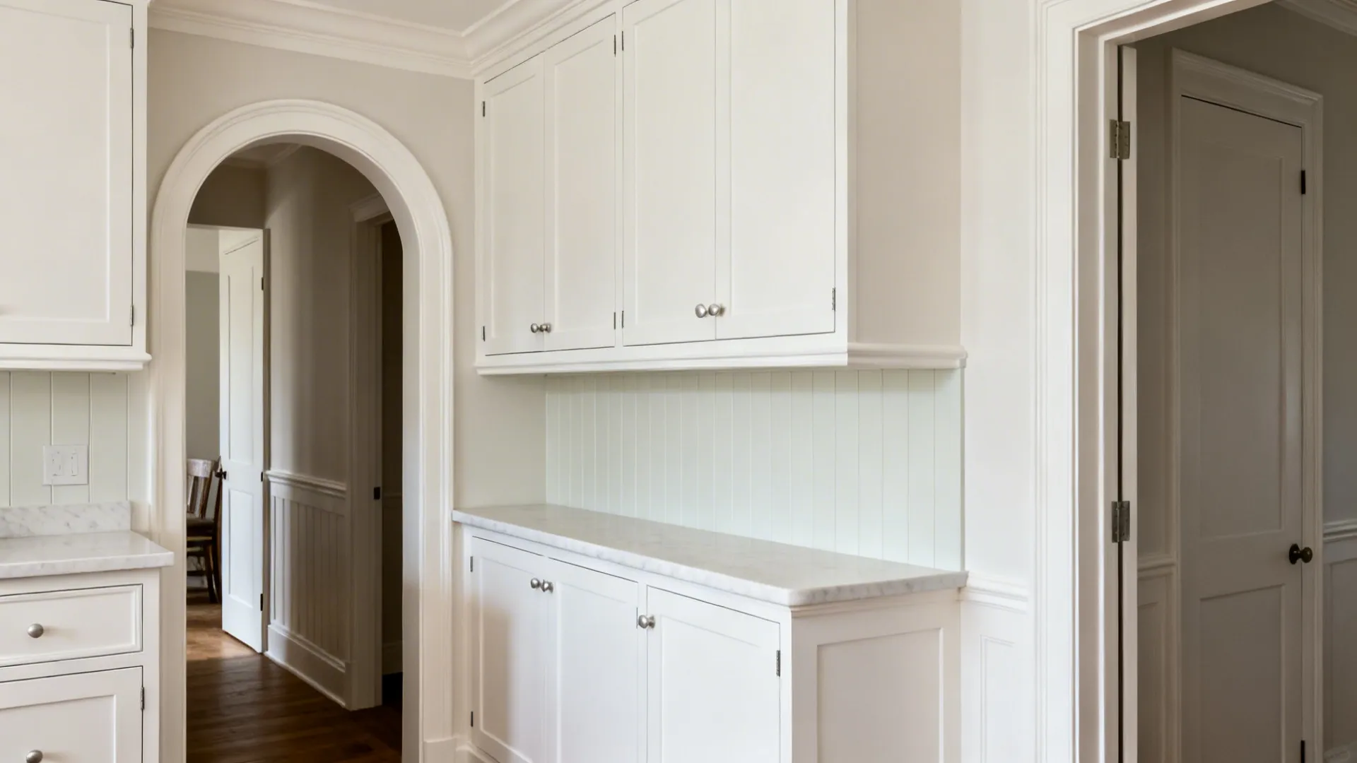 4) Arched forms and paneling for subtle Italian character