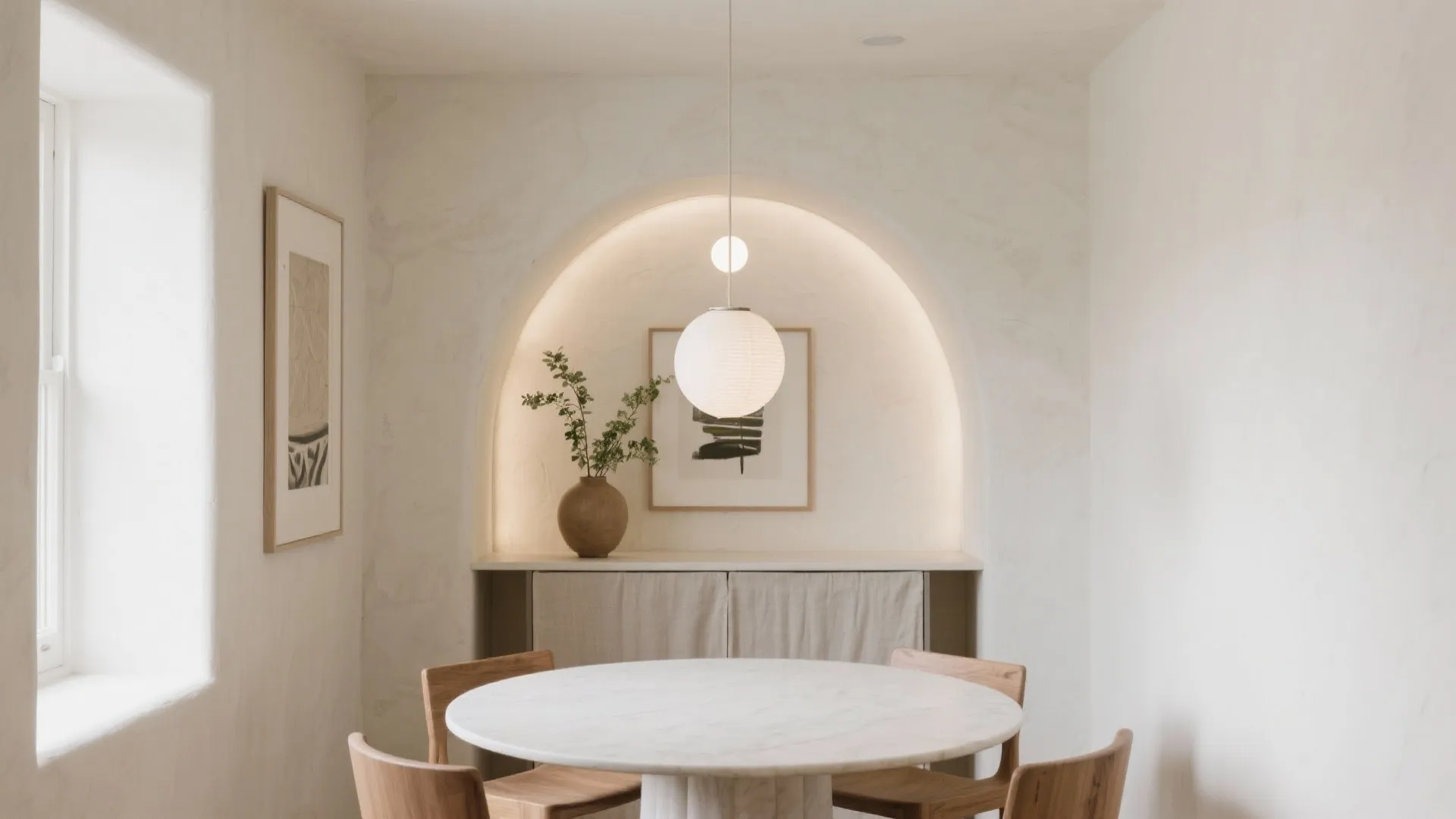 Arched POP Niche for Buffet, Art, or Storage