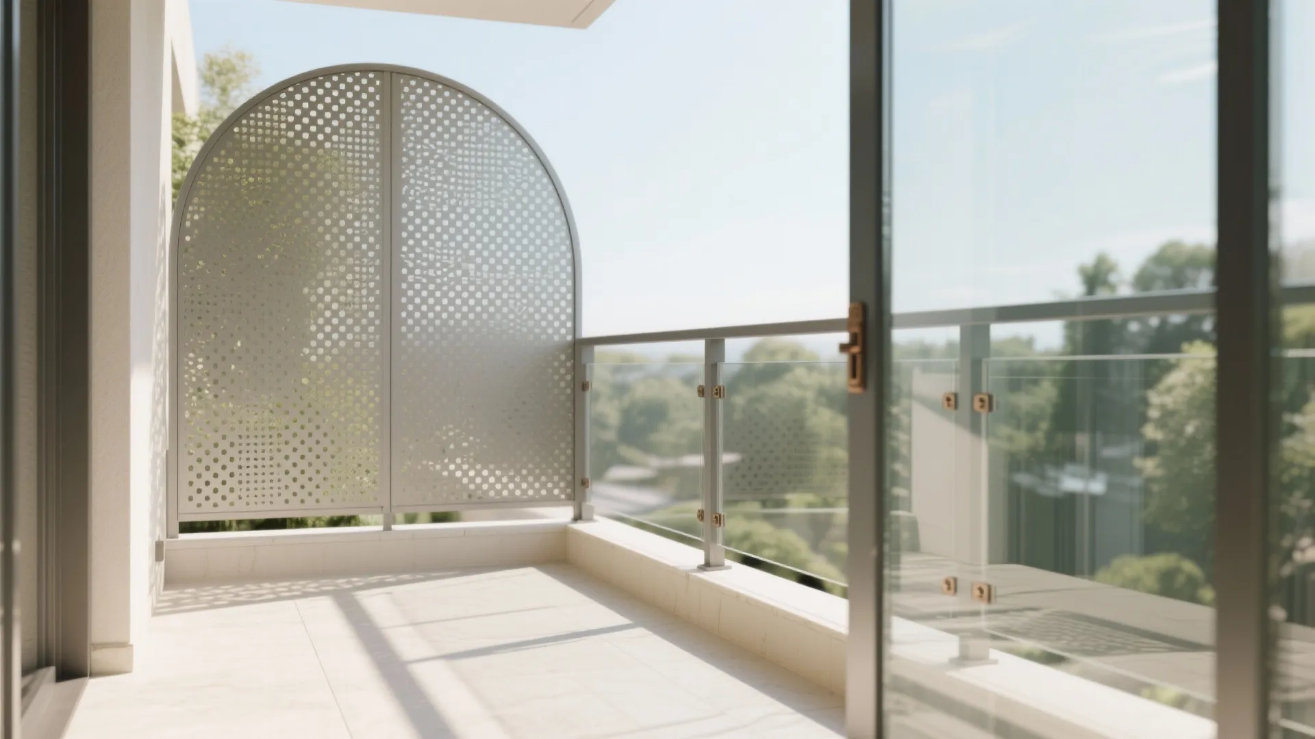 Arched Screen in Metal or Glass