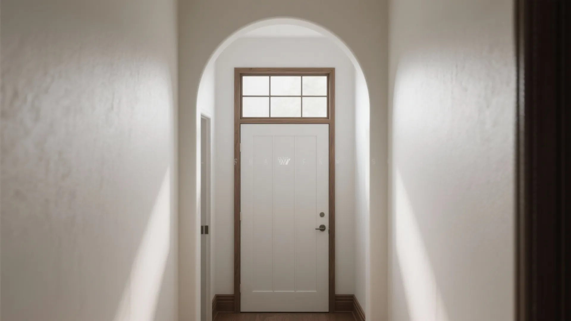 3) Gentle Drama: Arched Opening with a Transom