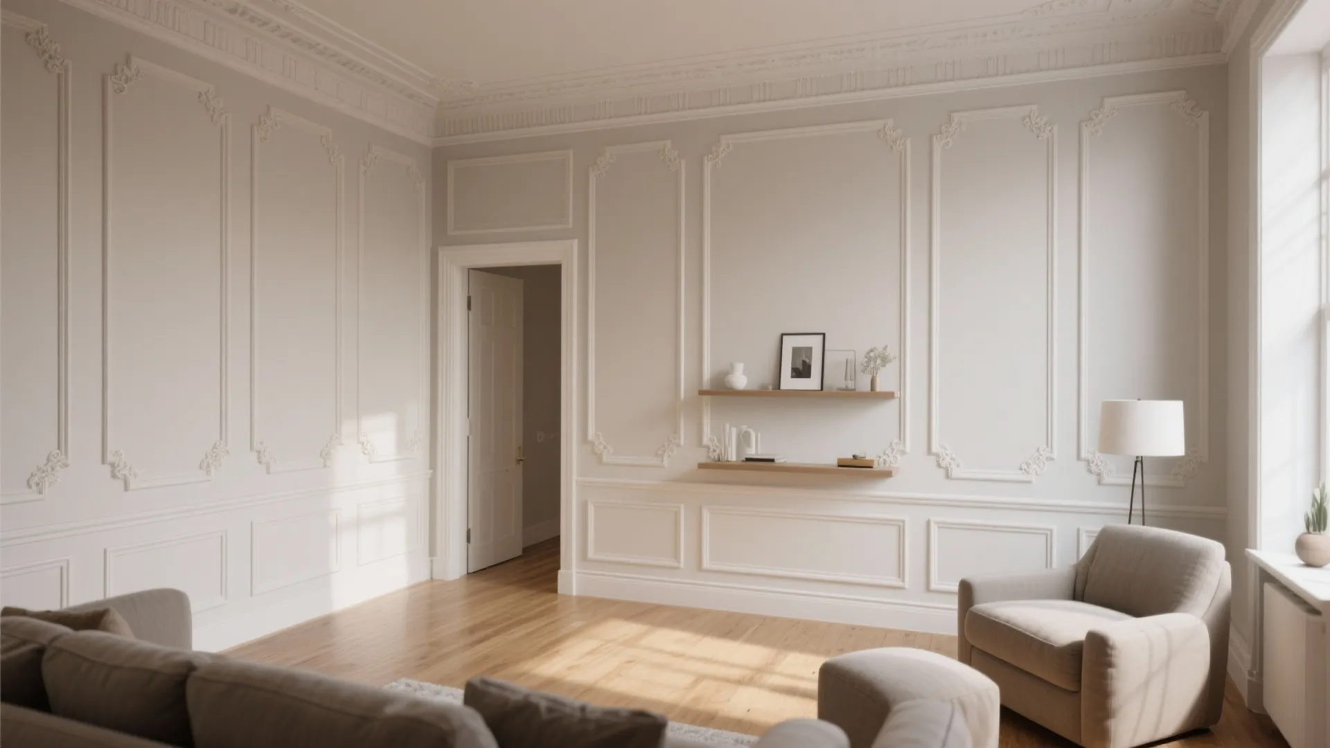3. Illusion of Built-Ins with Architectural Decals