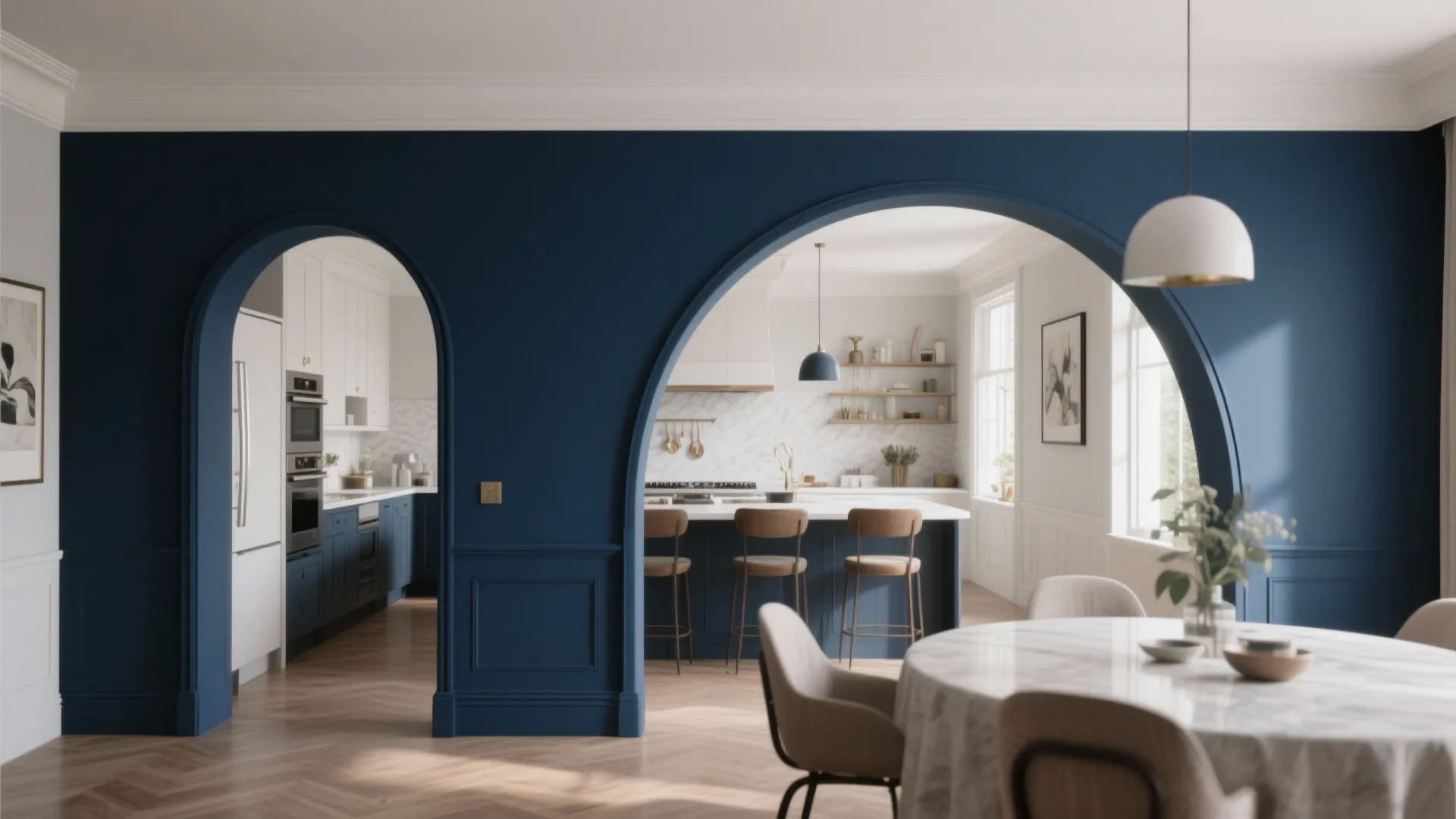 Open Archway with Accent Paint