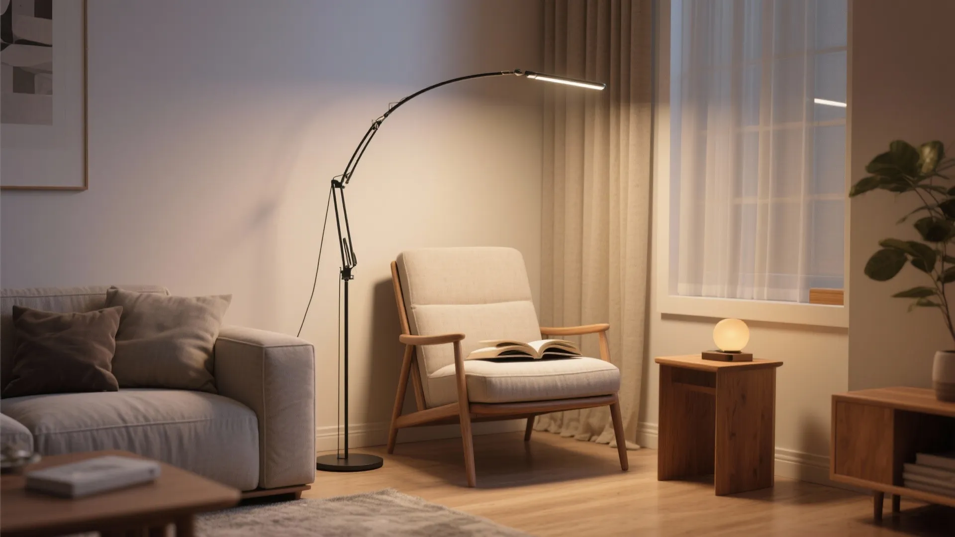 5. Multi-function floor lamps with adjustable arms
