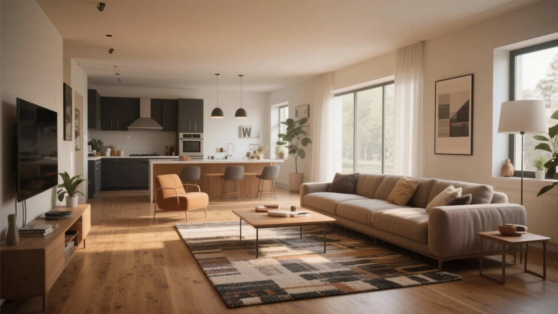 10. Area Rugs Over Hard Floors