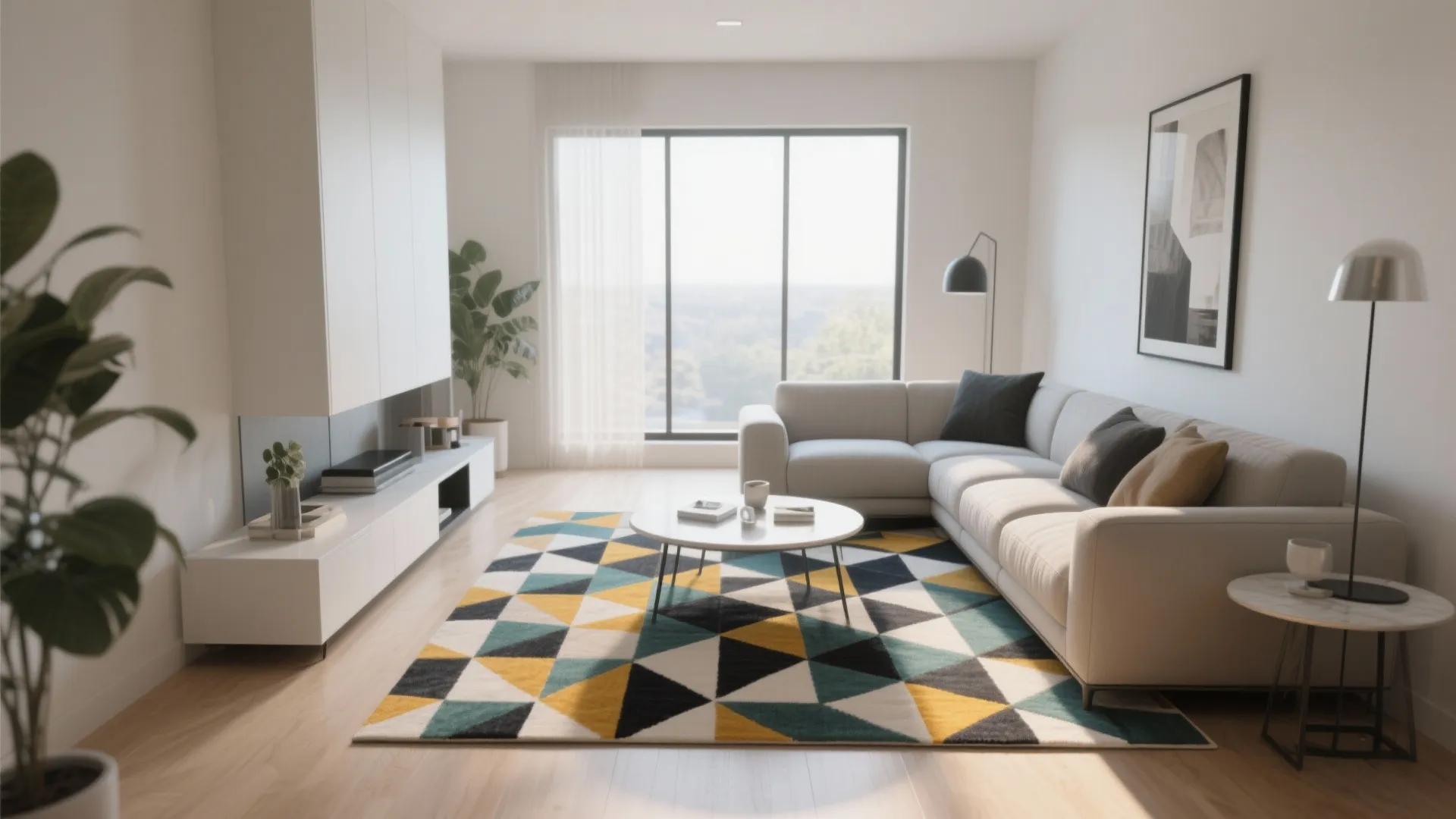 5. Area Rug for Zone Definition