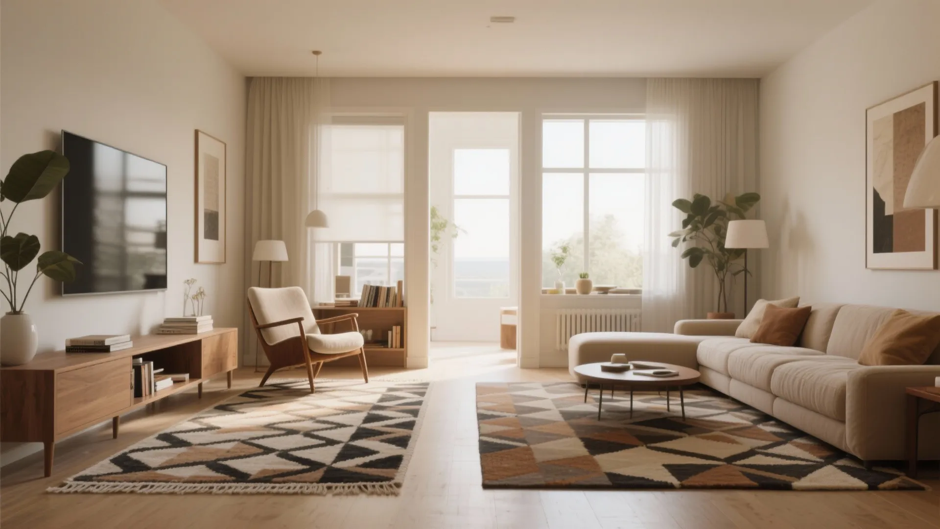 1. Zoning with Area Rugs