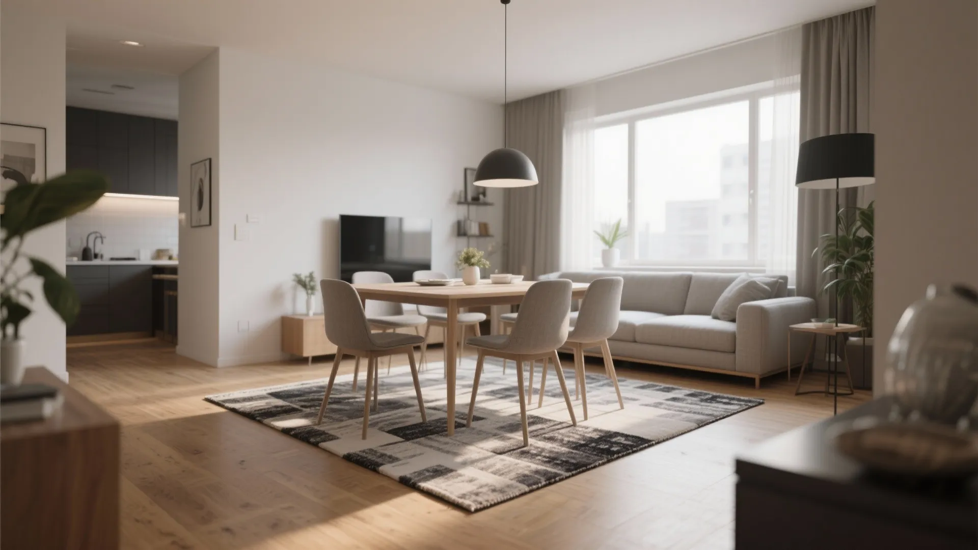 5. Area Rugs to Define Zones