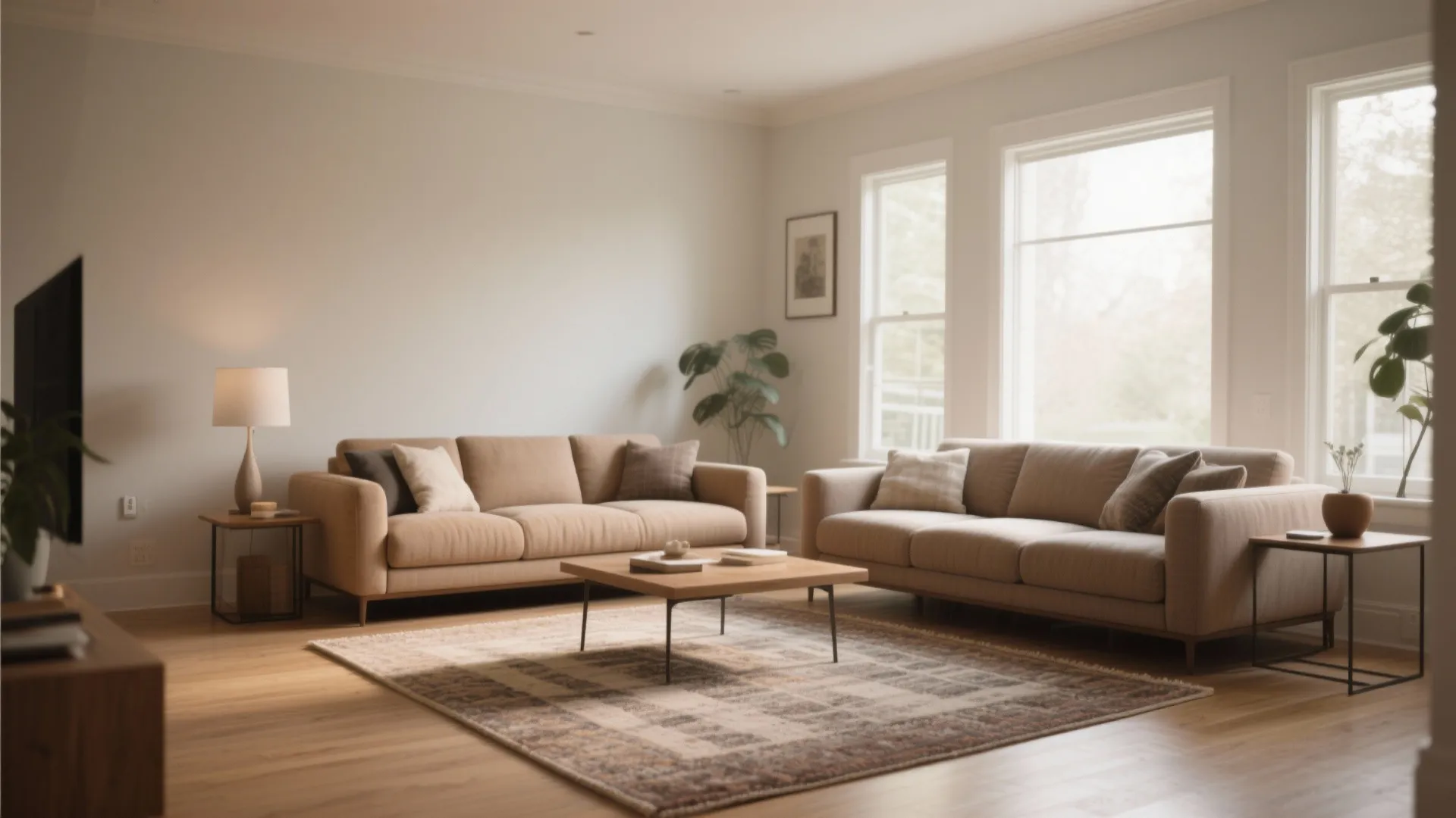 Area rug to define space