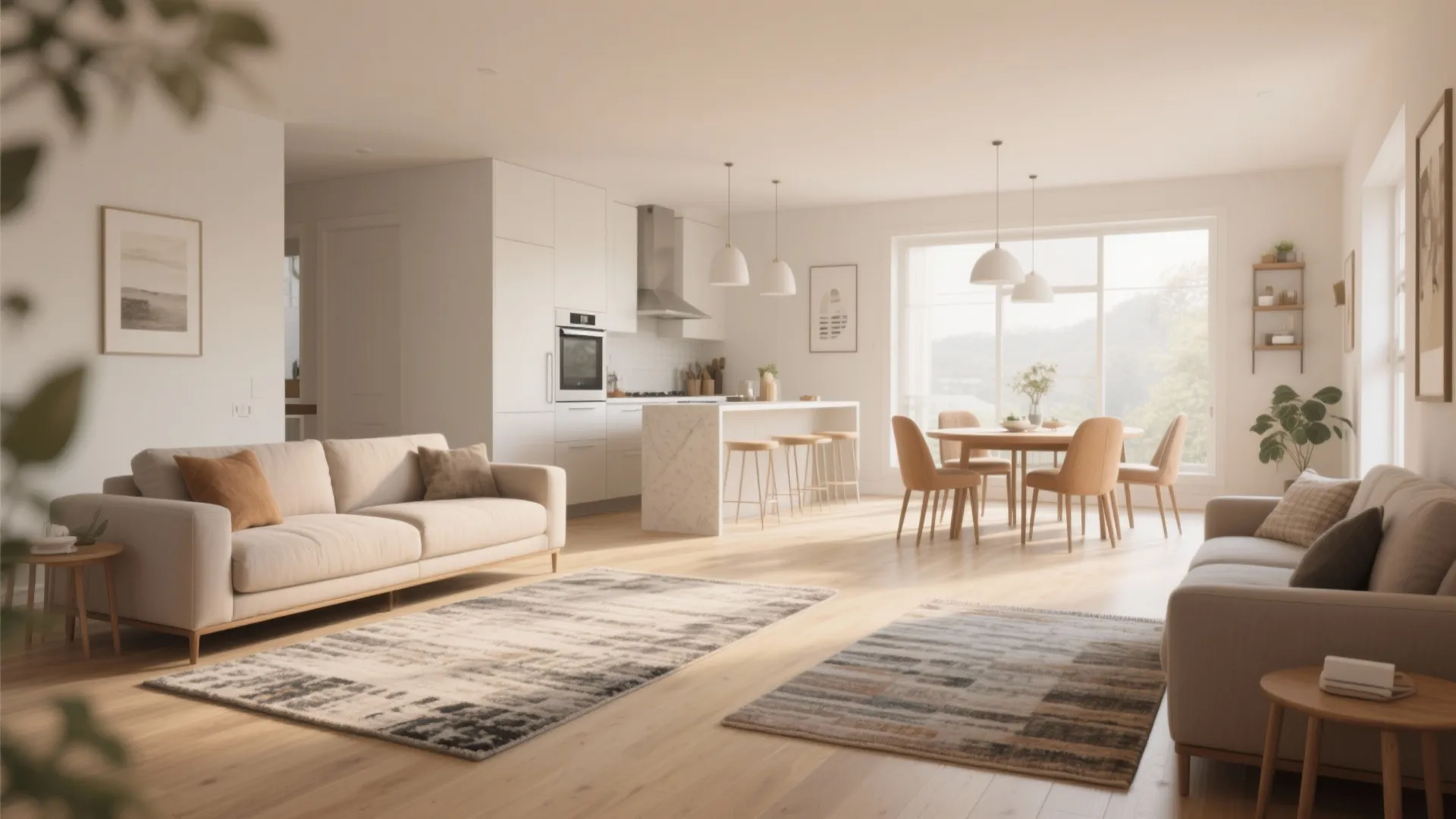 6. Smart Zoning with Area Rugs