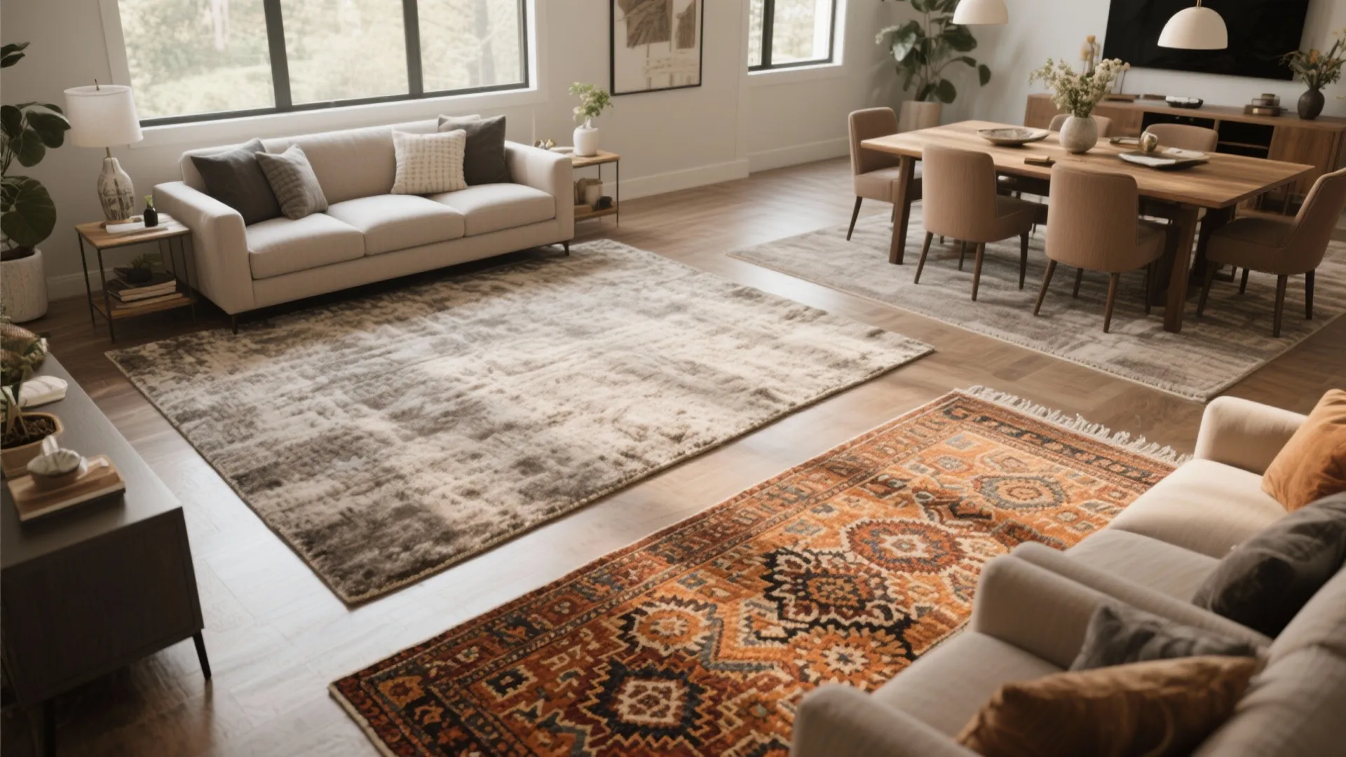 Area Rugs to Define Zones