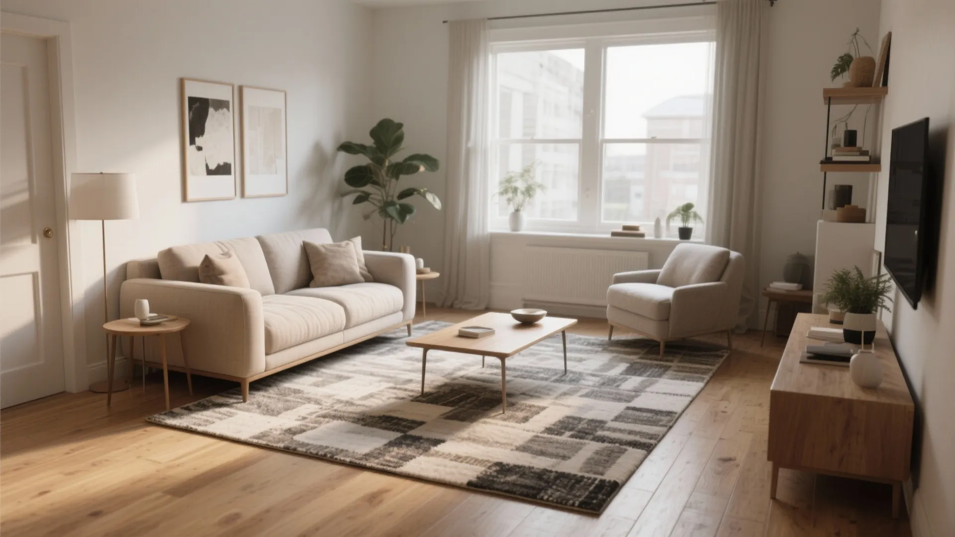 6. Area Rugs to Define Zones