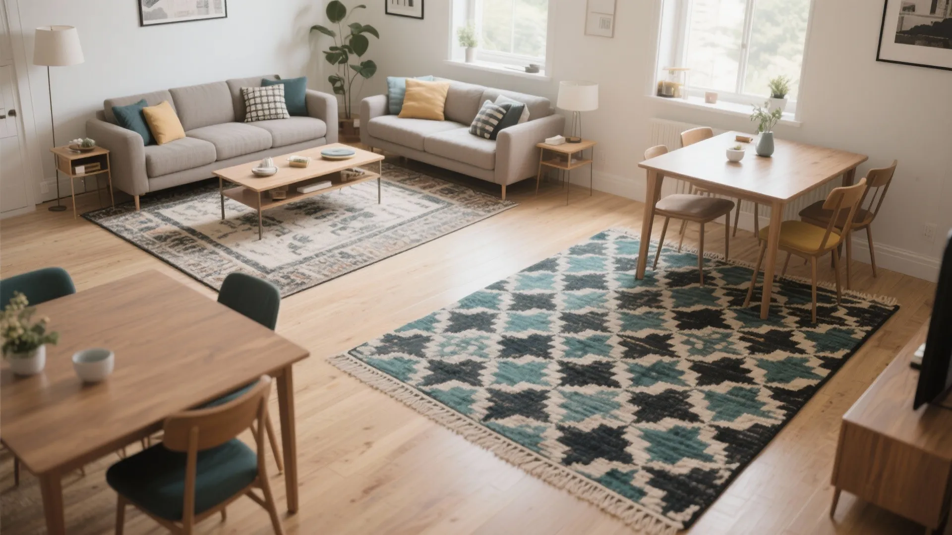 8. Area Rugs to Define Zones