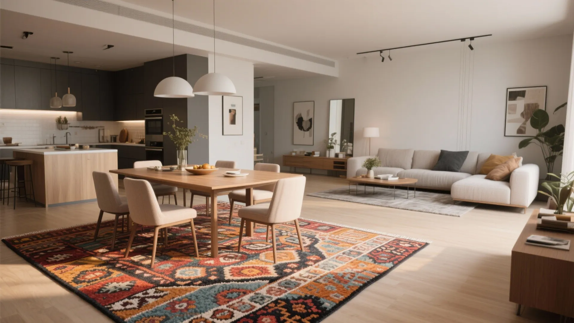 8. Area Rugs to Define Zones