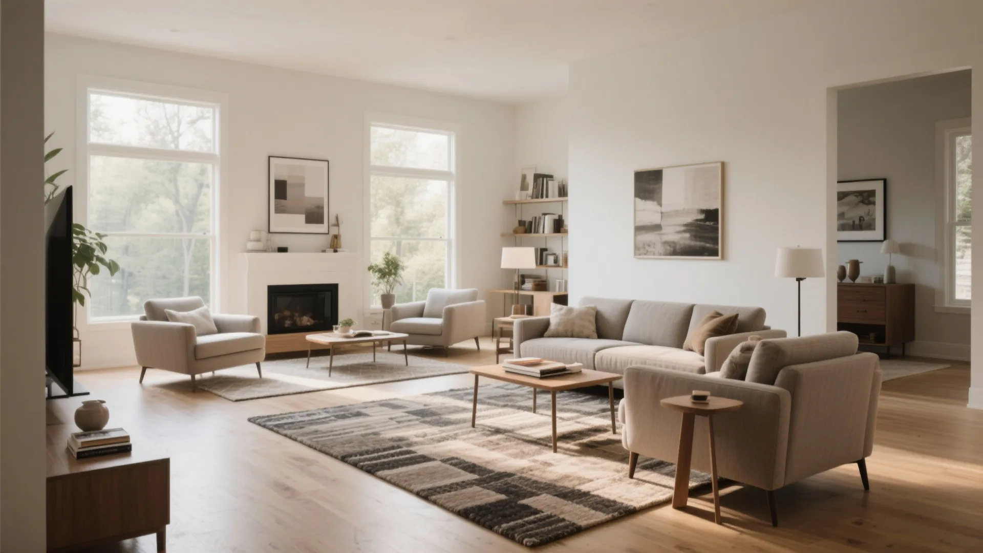 4. Area rugs for zoning