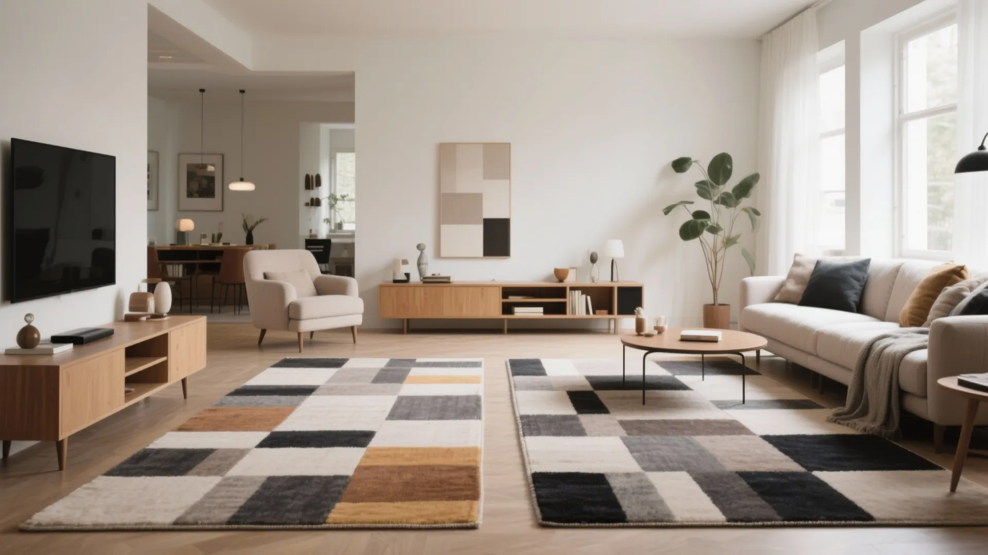 10. Area Rugs to Define Zones