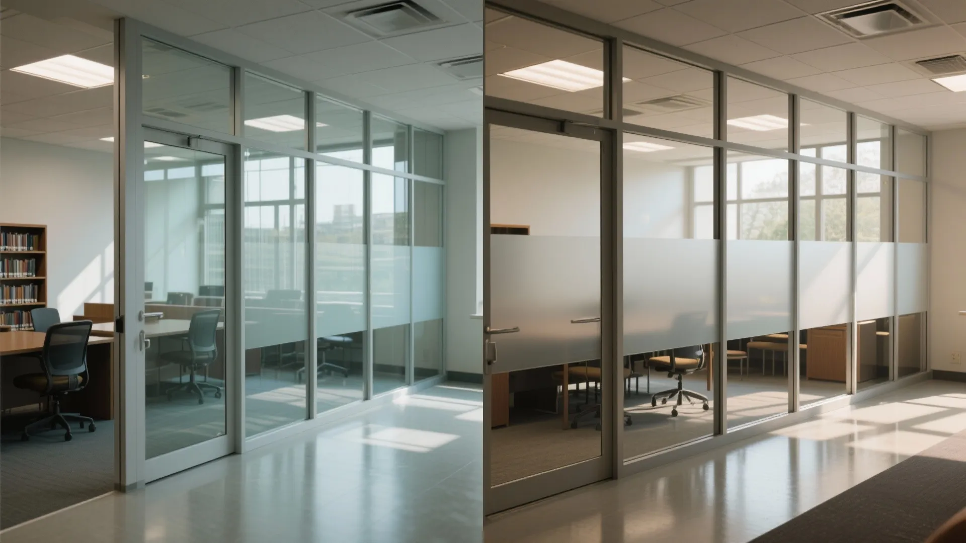 Transparent Boundaries: Glass + Privacy Film