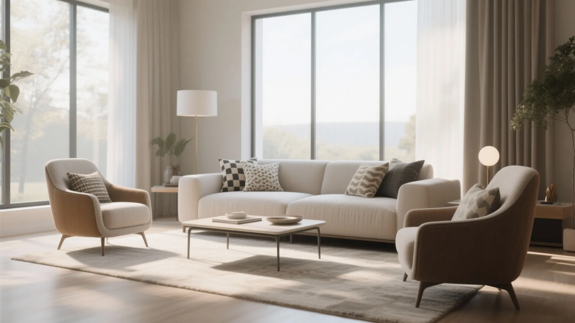 8. Mix of Armchairs and Loveseat