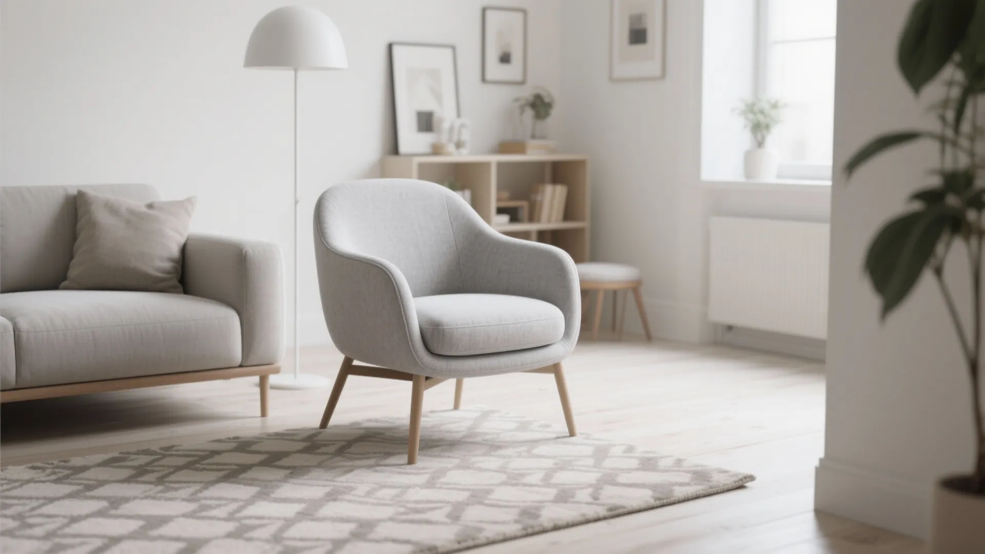 3. Armless Upholstered Chair
