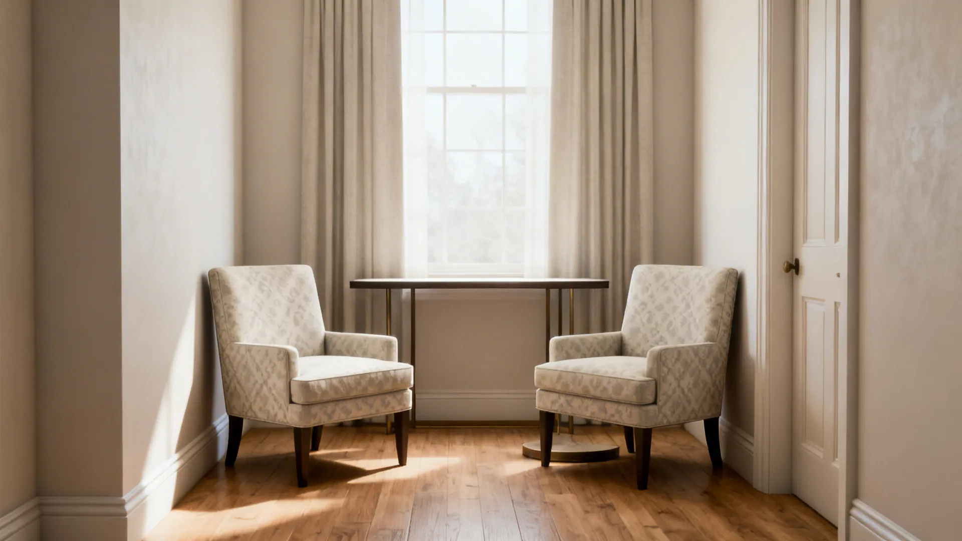 2. Armless occasional chairs