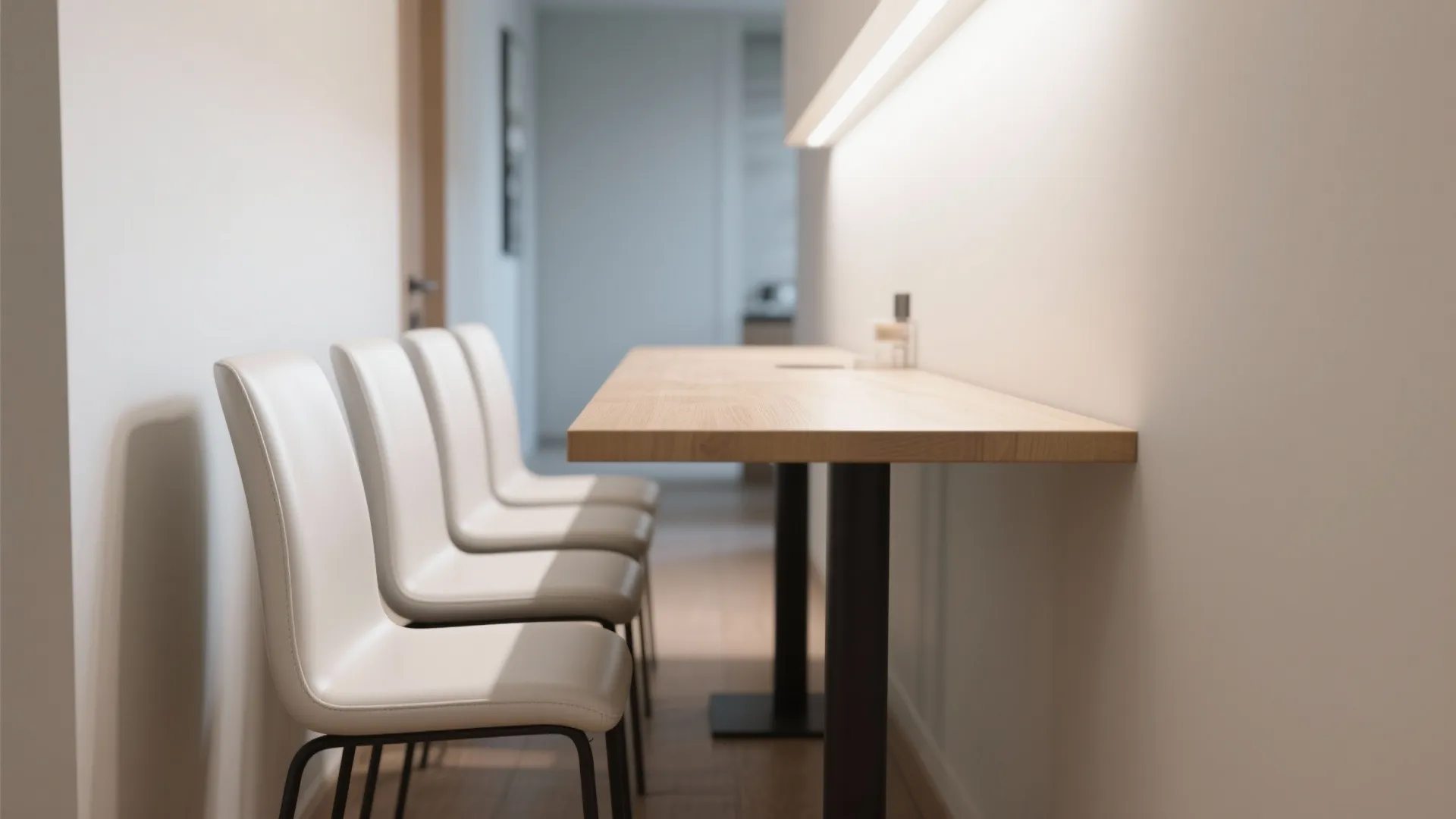 4. Opt for armless chairs to save inches