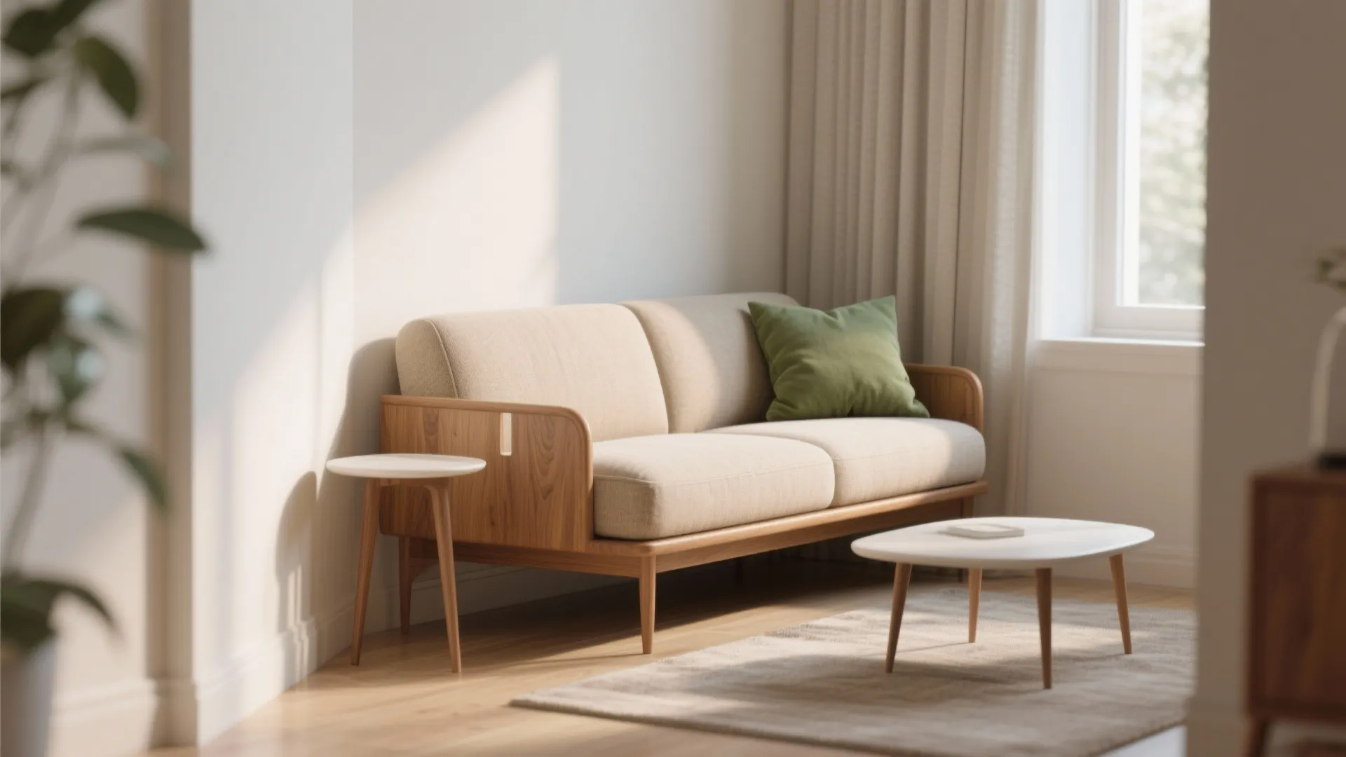 1. Armless loveseats — maximum seating, minimum bulk