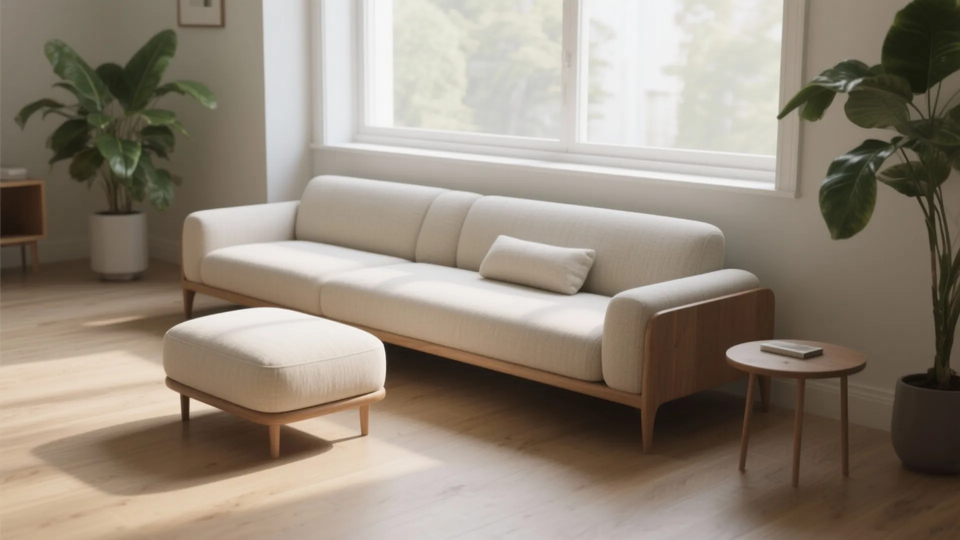 2) Armless settee or slipper sofa