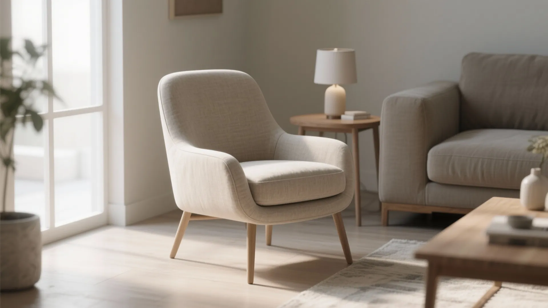 Armless upholstered slipper chair
