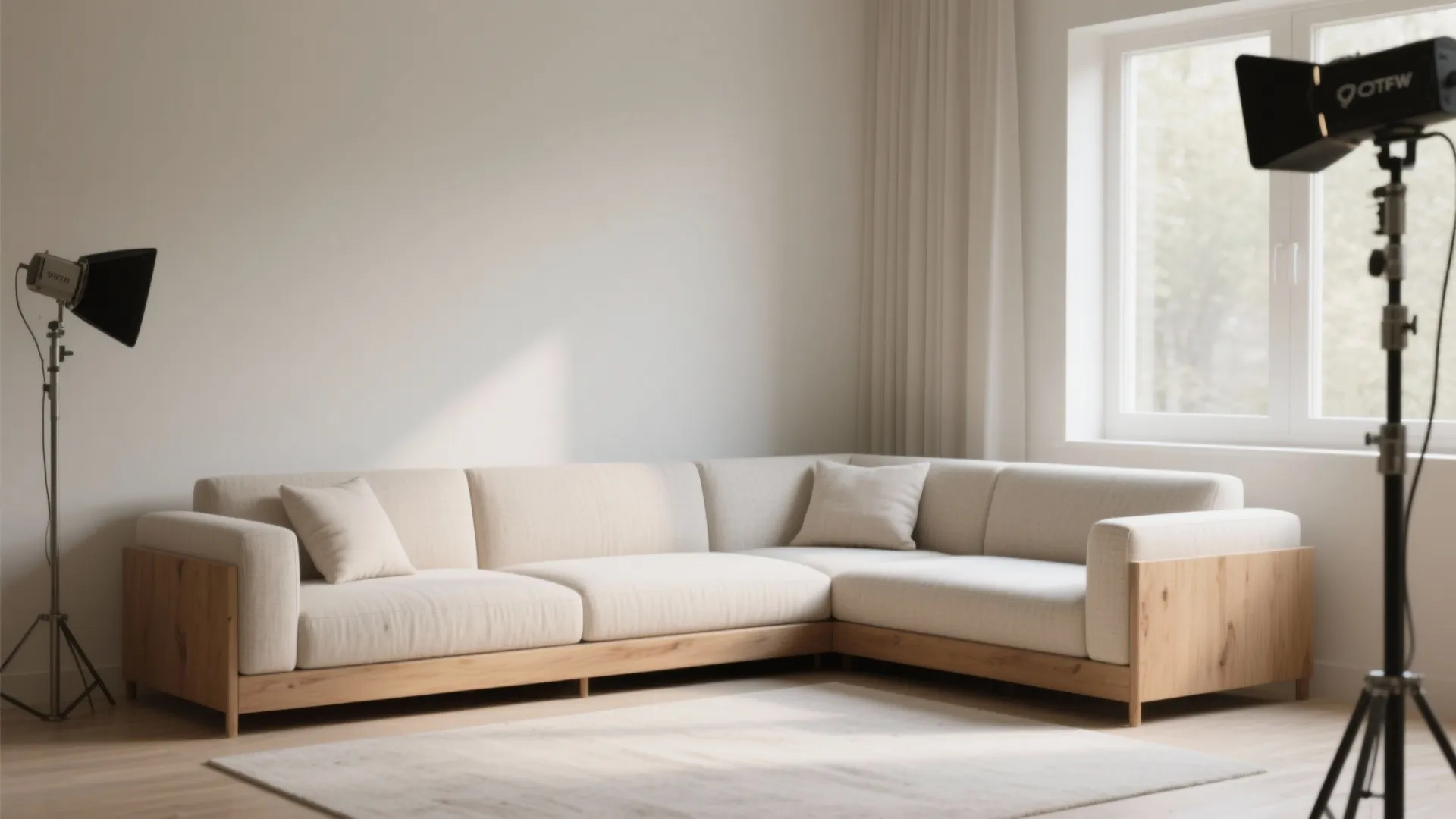 2. Armless sofas to maximize width