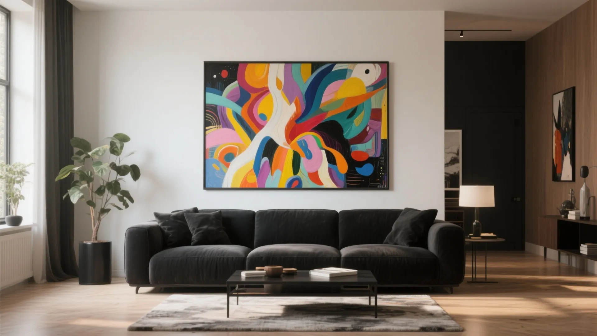 9. Showcase Art Above the Sofa