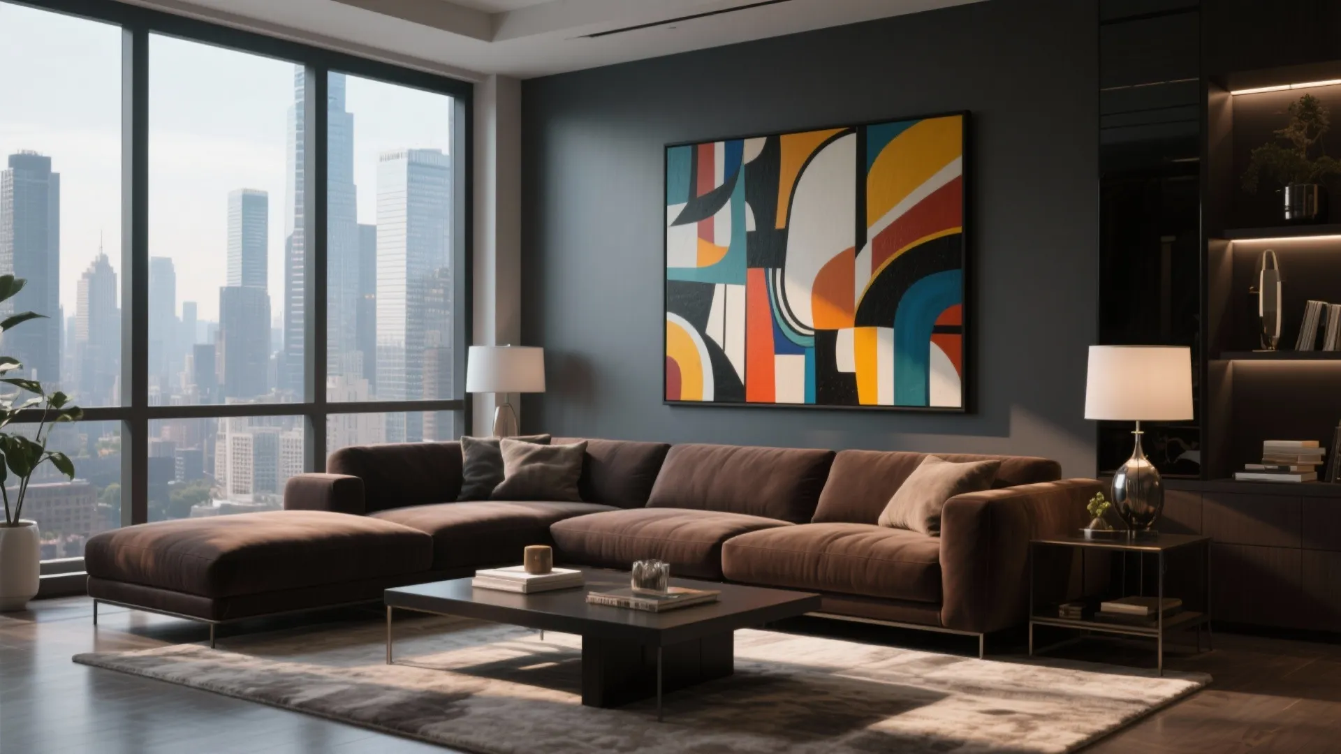 8. Statement Art Above the Couch