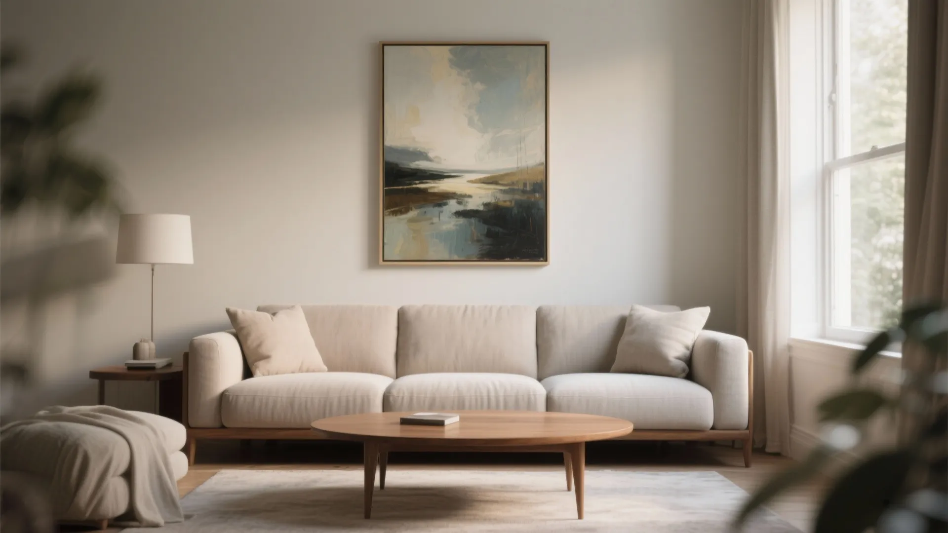 2. Let Art Double as a Focal Point Above Furniture