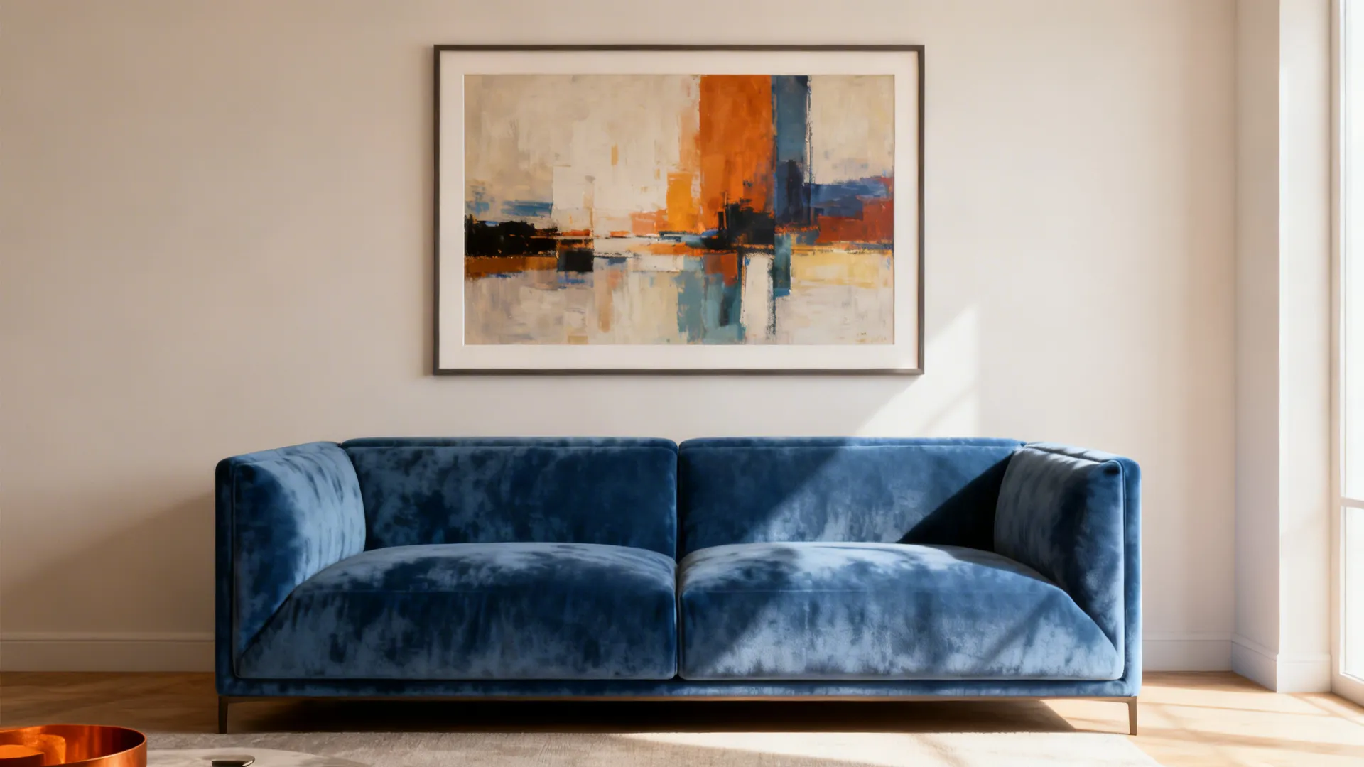 5. Keep Surrounding Walls Light and Add a Statement Art Piece