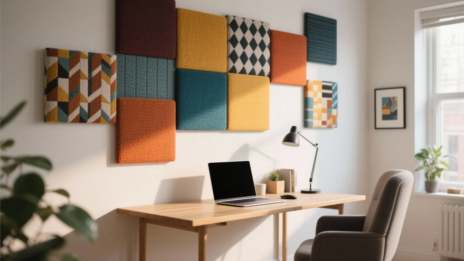 9. Acoustic Panels Disguised as Art