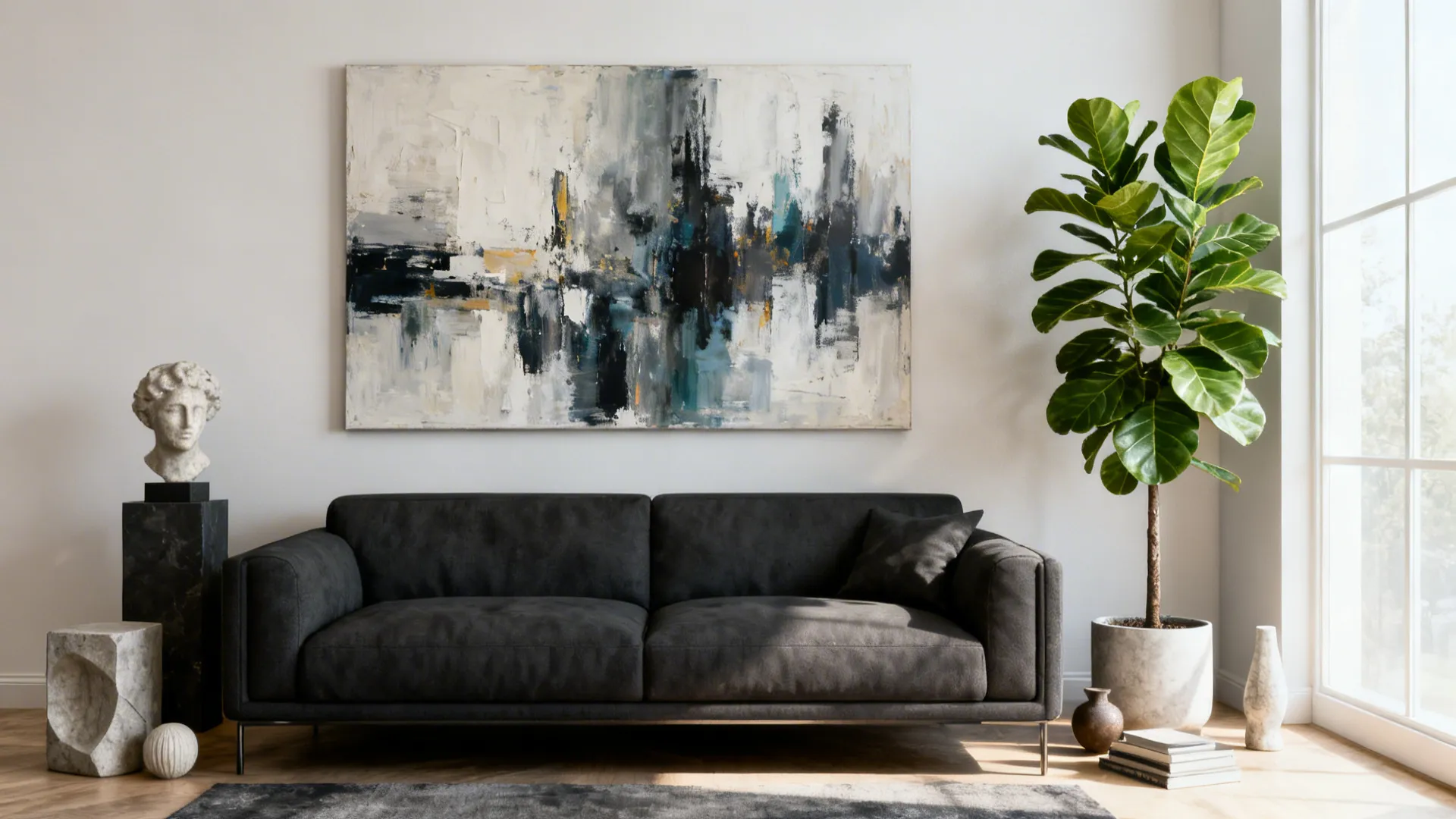 5. Embrace bold art and plants for personality